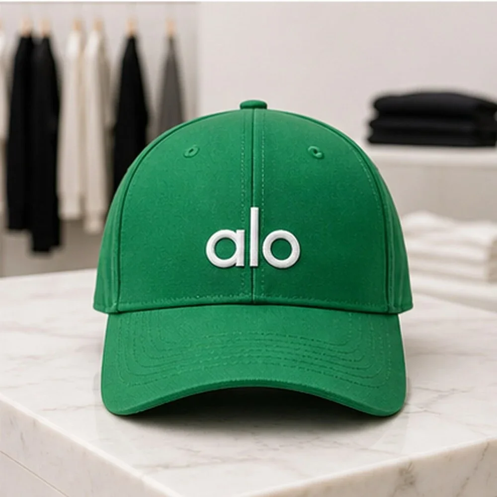 ALO Yoga Green Boutique Baseball Cap Hat NWT